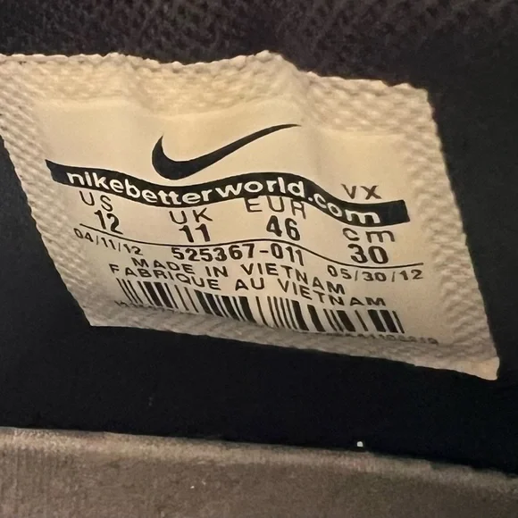 Nike Okwahn II ACG Wolf Grey Quickstrike Black Red Men's Shoe Size 12 #813